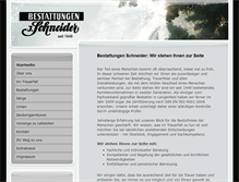 Tablet Screenshot of bestattungen-schneider.com